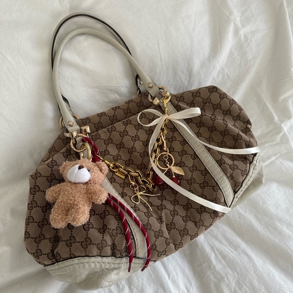 authentic vintage Gucci GG Canvas Bowler Shoulder Bag - Picture 2 of 12